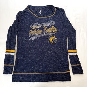 Marquette Golden Eagles Blue and Yellow Long Sleeve Shirt